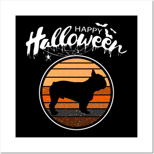 Funny Happy Halloween Beautiful French Bulldog Kid Gift Posters and Art